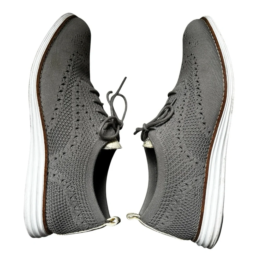 Women's Cole Haan OriginalGrand Grey Stitchlite Oxfords 9.5